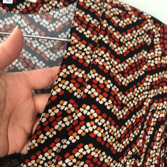 La Petite Francaise vintage retro pattern floral babydoll dress long sleeve - Picture 8 of 8